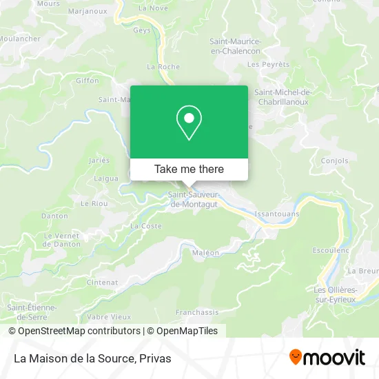 La Maison de la Source map