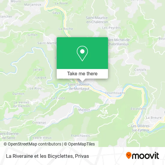 La Riveraine et les Bicyclettes map