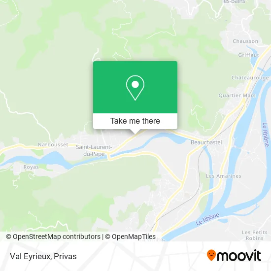 Val Eyrieux map