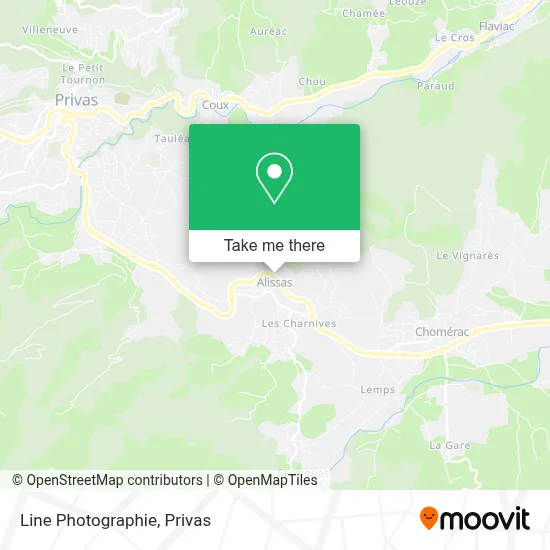Line Photographie map