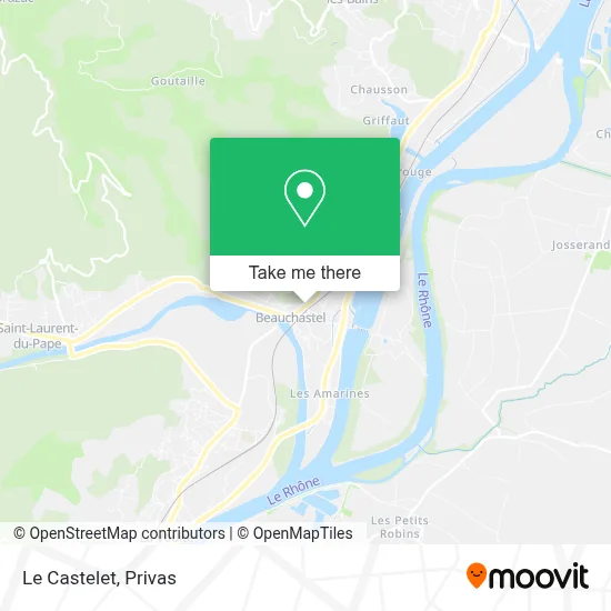 Le Castelet map