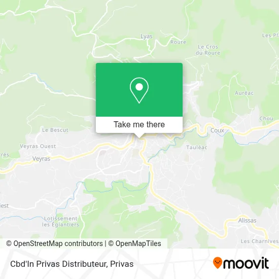Cbd'In Privas Distributeur map