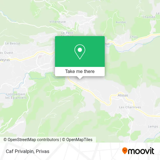 Caf Privalpin map