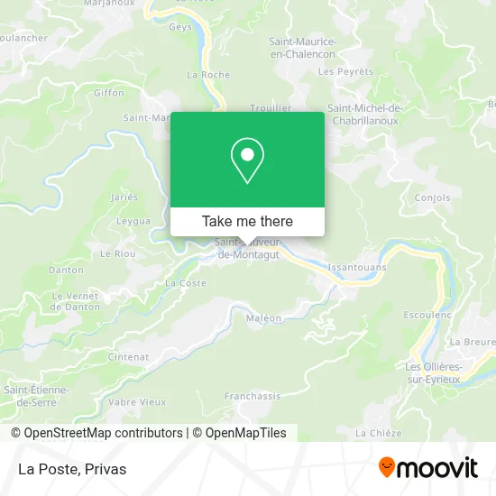 La Poste map