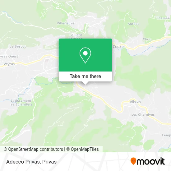 Adecco Privas map