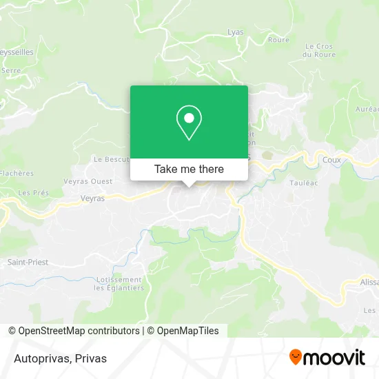 Autoprivas map