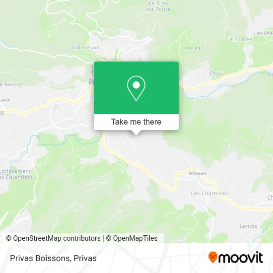 Privas Boissons map