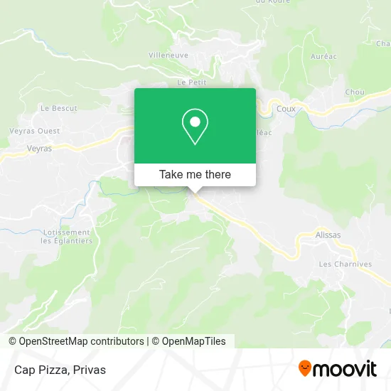 Cap Pizza map