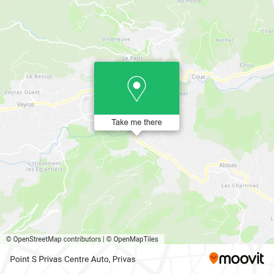 Point S Privas Centre Auto map