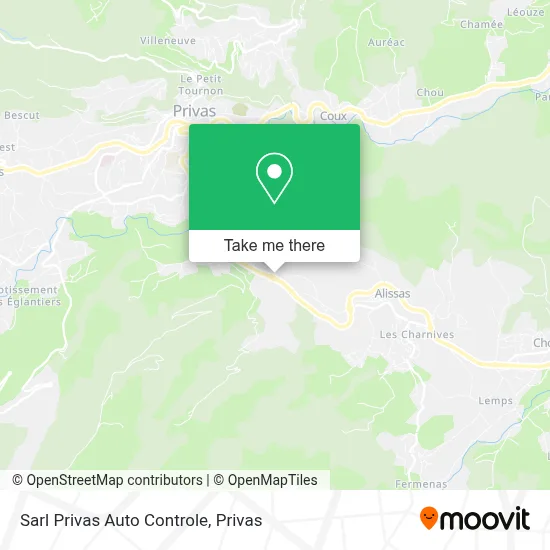 Sarl Privas Auto Controle map