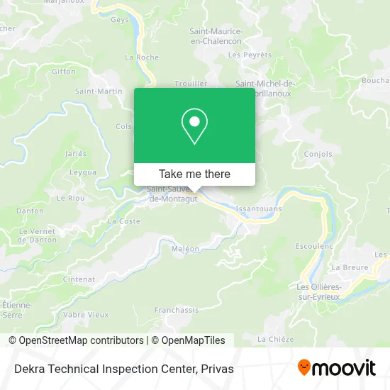 Dekra Technical Inspection Center map