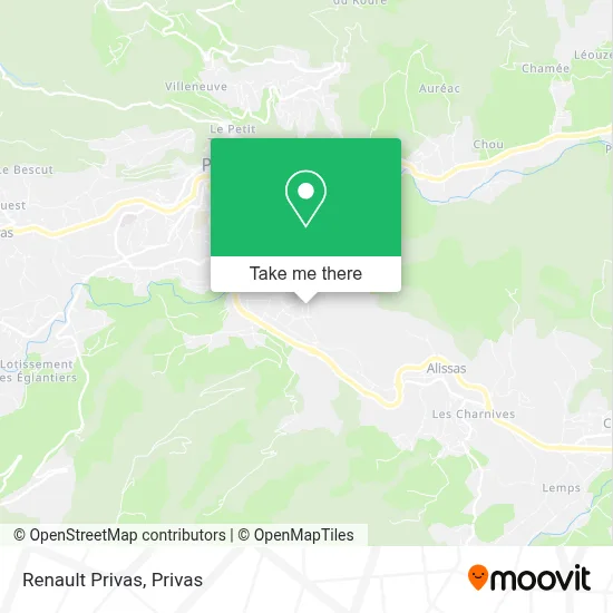 Renault Privas map