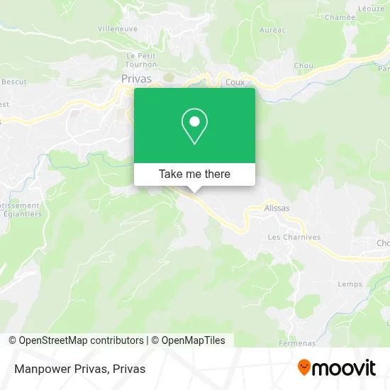 Manpower Privas map