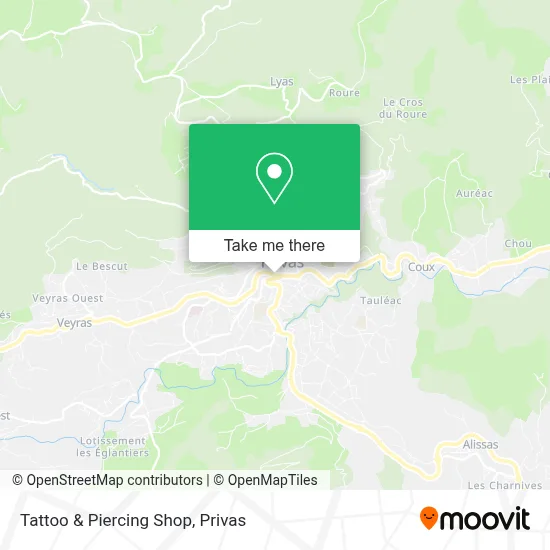 Tattoo & Piercing Shop map