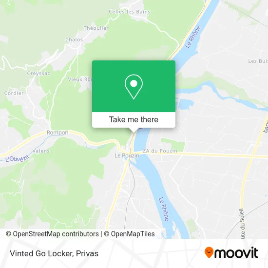 Vinted Go Locker map