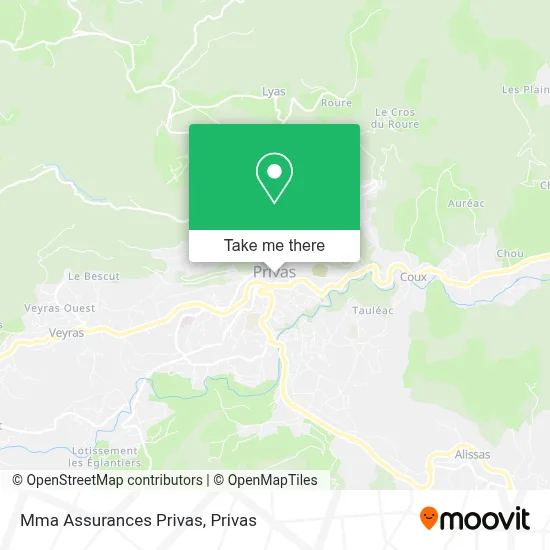 Mma Assurances Privas map