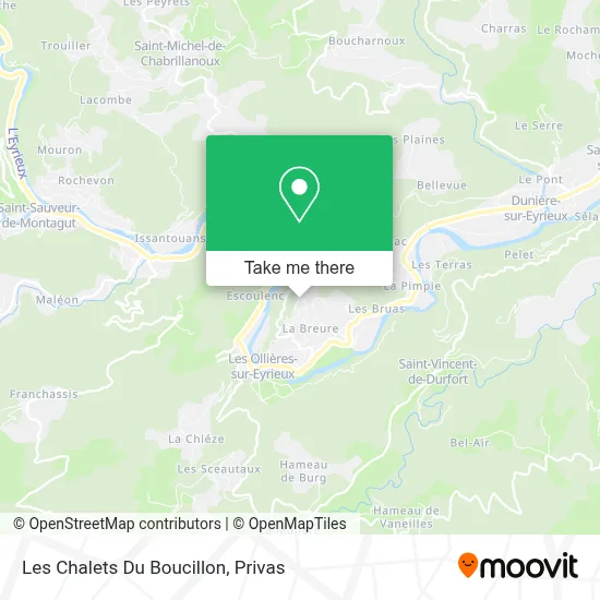 Les Chalets Du Boucillon map
