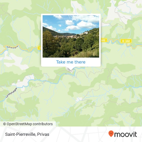 Saint-Pierreville map