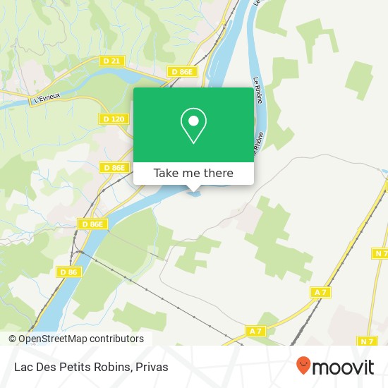 Lac Des Petits Robins map
