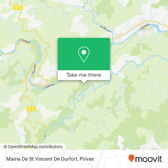 Mairie De St Vincent De Durfort map