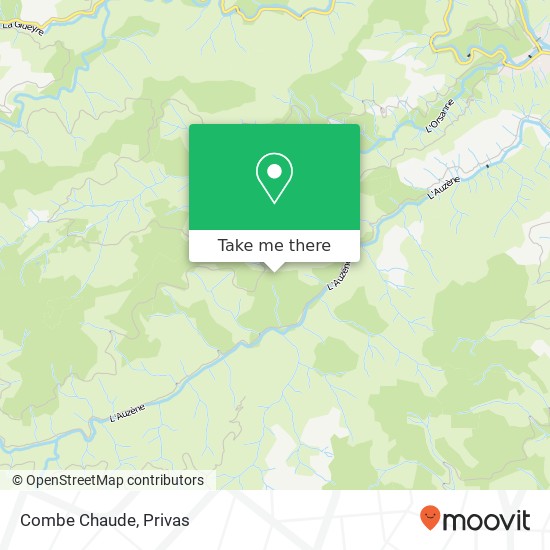 Combe Chaude map