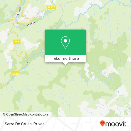 Serre De Gruas map