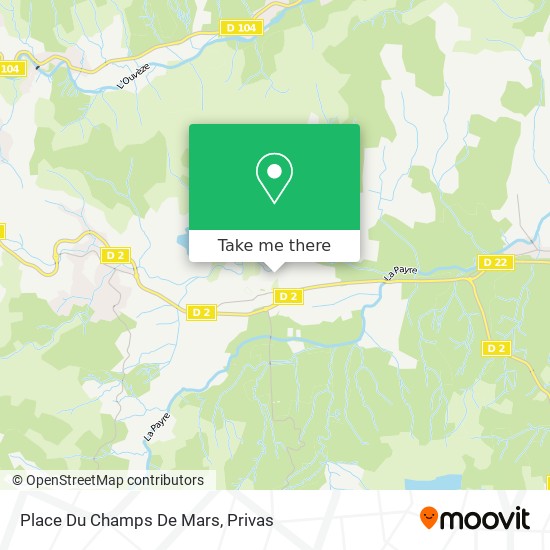 Mapa Place Du Champs De Mars