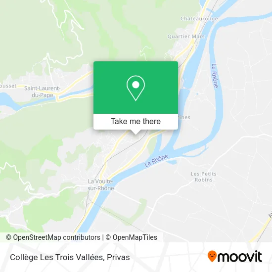 Collège Les Trois Vallées map