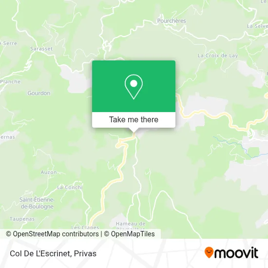 Col De L'Escrinet map