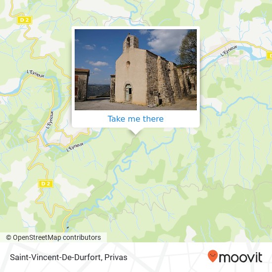 Mapa Saint-Vincent-De-Durfort