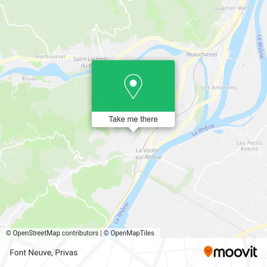 Font Neuve map