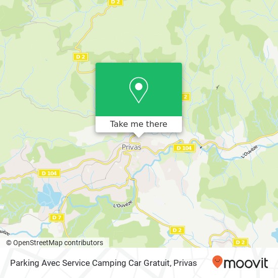 Mapa Parking Avec Service Camping Car Gratuit