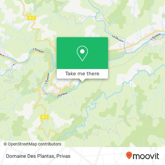 Mapa Domaine Des Plantas