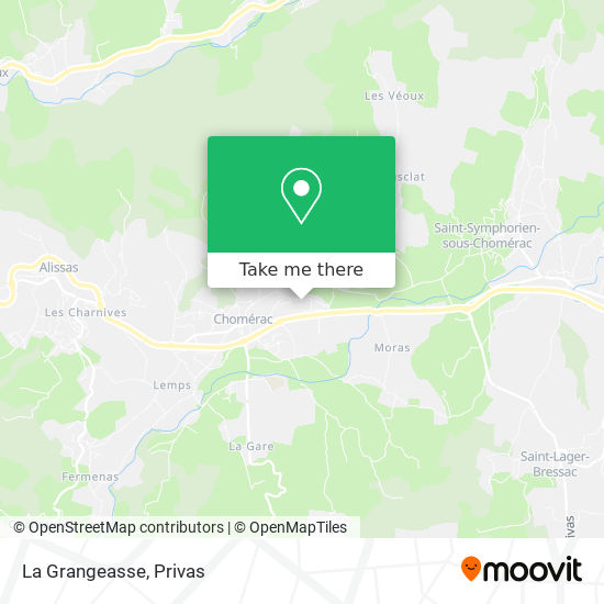 Mapa La Grangeasse