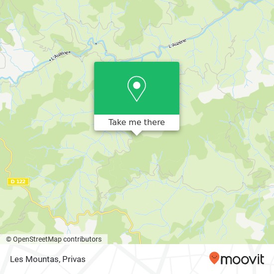 Les Mountas map