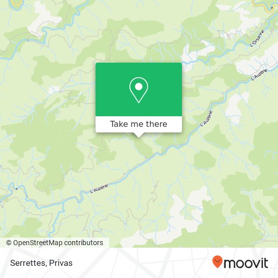 Serrettes map