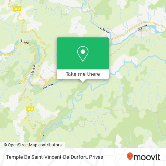 Temple De Saint-Vincent-De-Durfort map