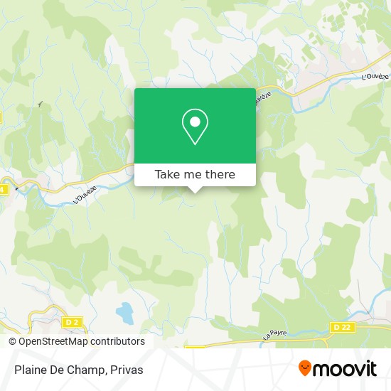 Mapa Plaine De Champ