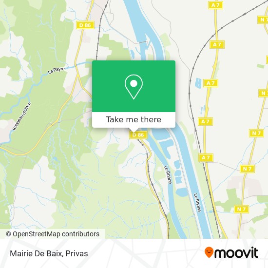 Mairie De Baix map