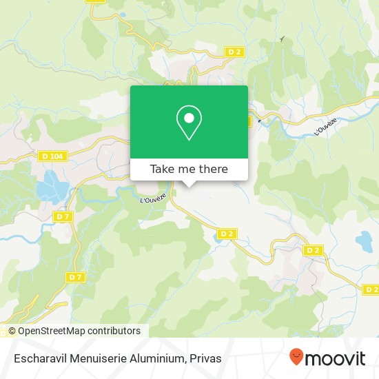 Escharavil Menuiserie Aluminium map