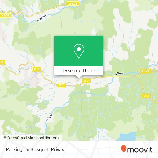 Mapa Parking Du Bosquet