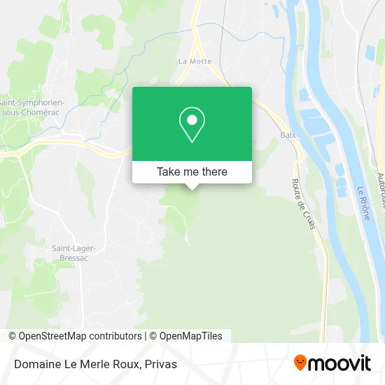 Le Merle Roux map