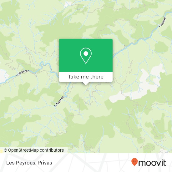 Les Peyrous map