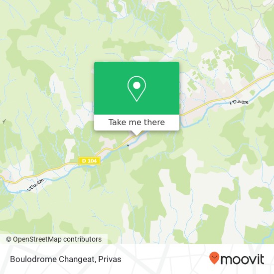 Boulodrome Changeat map