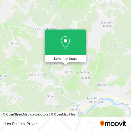 Les Riailles map