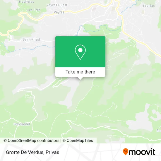 Grotte De Verdus map