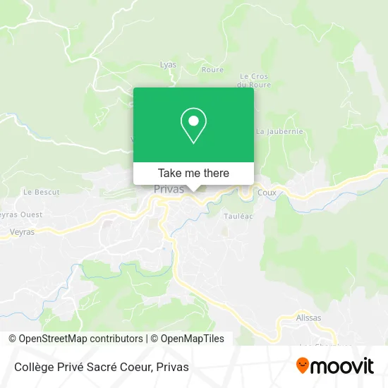 Collège Privé Sacré Coeur map