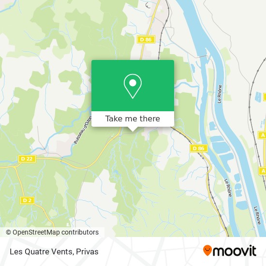 Les Quatre Vents map