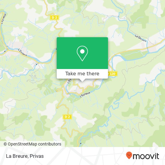 La Breure map