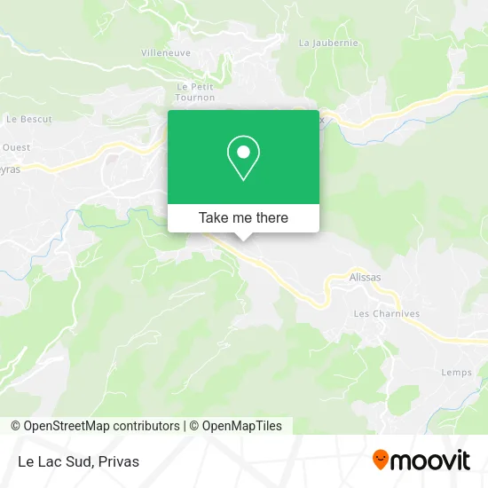 Le Lac Sud map